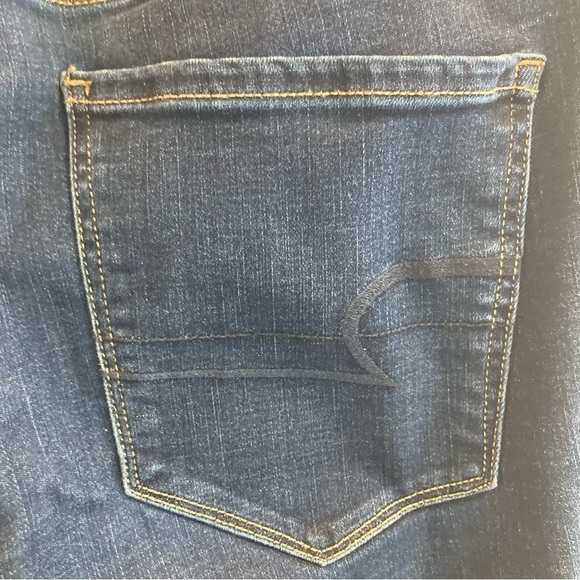 AMERICAN EAGLE  Sz 14 Super High Rise Dark Wash Jeggings Jeans - Picture 5 of 8